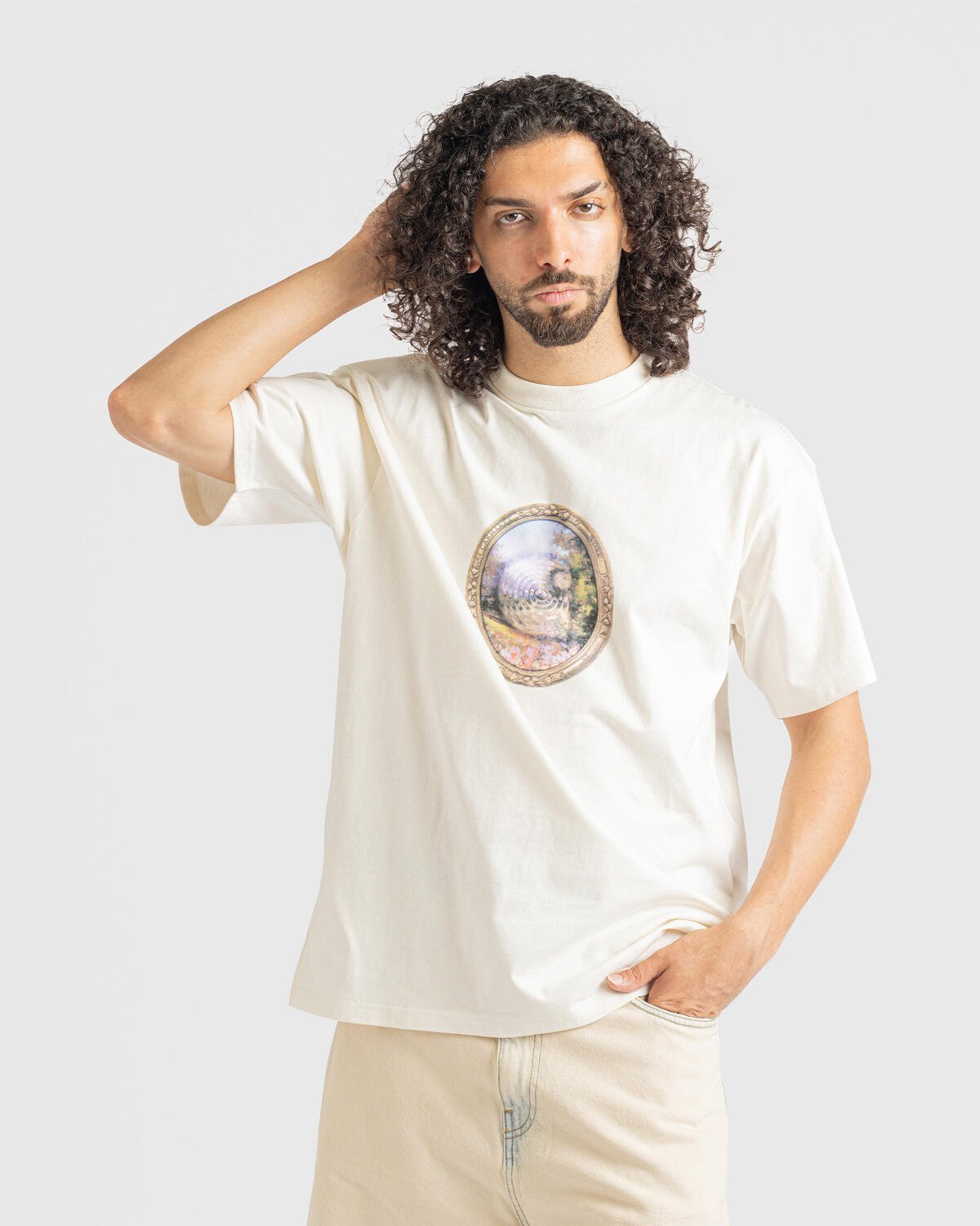 ★ドイツ発*carhartt WIP*新作*Mirror Tシャツ/PALE★ Carhartt WIP Mirror T-Shirt | I035193.D6XX | AFEW STORE